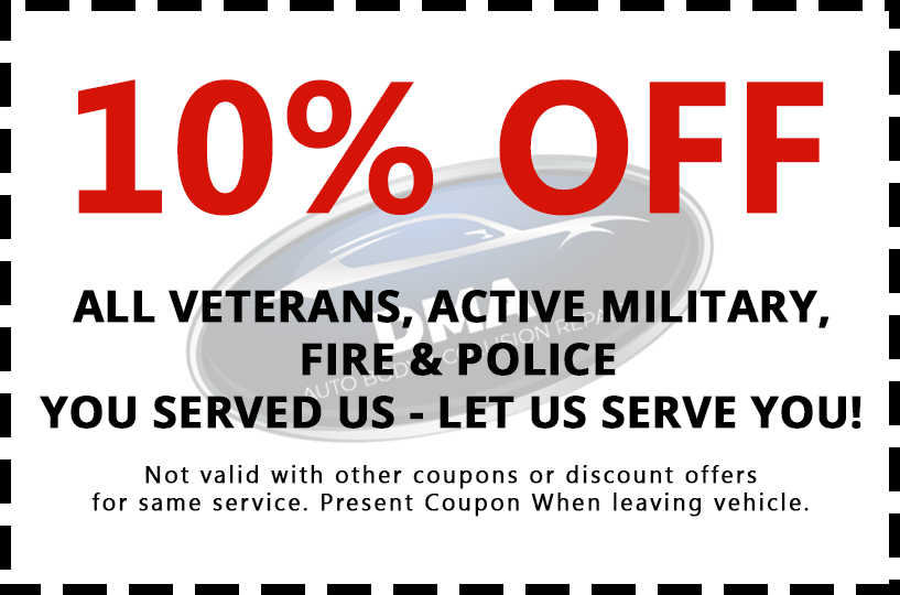 10% off for veterans and active military