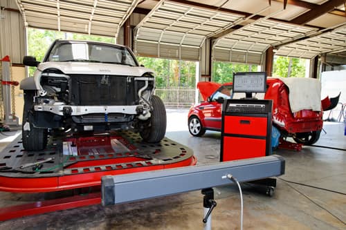 Car in Shop
